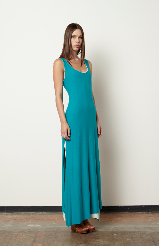Constance Reversible Dress-Mint/Turquoise